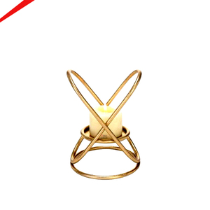 High Quality Christmas Gold Tealight Candle Holder Tree Shape for Indoor/Outdoor Use Home Hotel - Product Image 2