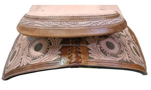 Selle d'équitation Western Pleasure en cuir véritable de chêne Herman avec belle sculpture à la main au prix de gros - Product Image 5