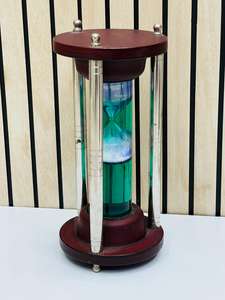 Reloj de Arena de 9'' con Base de Madera, Decoración Náutica para el Hogar u Oficina - Product Image 6