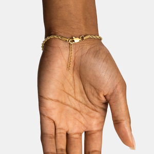 18K Gold Plated Rope Chain <b>Bracelet</b> for Women Stainless Steel Twisted Rope Link <b>Bracelet</b> Minimalist Fashion Jewelry Gift - Product Image 2