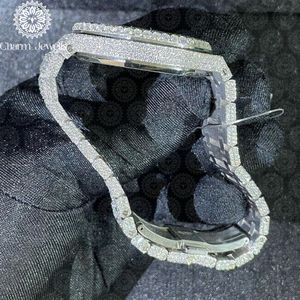 Reloj de Cristal de Lujo para Mujer Charm Jewells, Esfera Irregular, Cuarzo Analógico, Correa de Acero Inoxidable de 38 mm, Estilo Joyería de Moda - Product Image 3