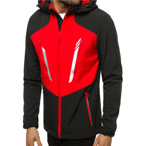 <b>Cheap</b> Price Men's Color Blocking Hooded Softshell Jacket Winter Outdoor Camping & Hiking Waterproof Polyester Softshell Jacket - Product Image 5