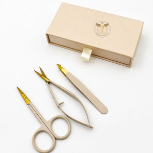 Kit Profesional de Depilación de Cejas de Acero Inoxidable con Pinzas de Precisión, Tijeras de Resorte y Juego de Herramientas de Belleza OEM - Product Image 2