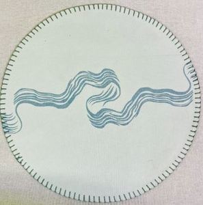 แผ่นรองจานผ้าฝ้ายพิมพ์ลายขอบเย็บแบบเฮมสติทช์ สำหรับโต๊ะอาหาร ราคาดีที่สุดจากผู้ผลิตในอินเดีย - Product Image 1