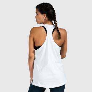 Custom Made High Quality <b>Women</b> Jersey <b>Tank</b> <b>Top</b> Spandex Cotton Quick Dry Breathable Eco-Friendly Workout Fitness Wear Wholesale - Product Image 2