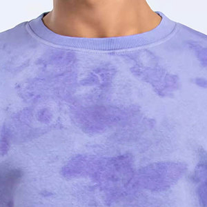 เสื้อสเวตเชิ้ตผู้ชายผ้าฝ้าย/โพลีเอสเตอร์สไตล์ลำลอง สีซีดแบบซันเฟด ขายดี ทนทาน - Product Image 5