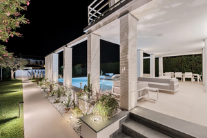 หินอิตาลีเผาผนึกขนาด 1620x3240 มม. รุ่นโมเดิร์นหรูหรา หนา 12 มม. สีเบจคาลเซ่บิอันโก โทนสีอ่อนธรรมชาติ สไตล์มินิมอล สำหรับเคาน์เตอร์แบบสั่งทำ - Product Image 5