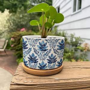 Pot de fleurs en céramique haut de gamme pour jardin, balcon et décoration intérieure. Pot de fleurs en céramique artisanal, fabriqué à la main avec une maîtrise artisanale raffinée. - Product Image 3