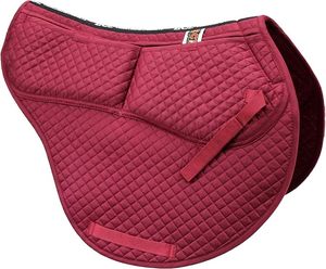 ECP Equine Comfort Products Tapis de selle western matelassé en losanges tout usage pour la prévention des blessures, respirant, hypoallergénique, Sh - Product Image 6