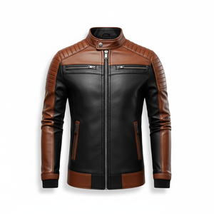 Latest Design Casual Wear Unisex <b>Genuine</b> <b>Leather</b> Winter <b>Jacket</b>-Comfortable Professional Lightweight Waterproof Letter - Product Image 1