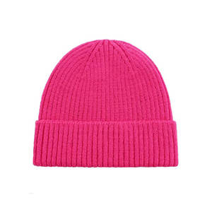 Bonnet tricoté personnalisé pour pêcheurs, vente en gros pour marques streetwear, fournisseur de bonnets en tricot côtelé à revers court avec broderie de logo - Product Image 2