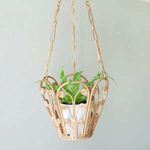 Pot de fleurs en rotin naturel, prix le plus bas, fait main, pot suspendu, haute qualité. - Product Image 5