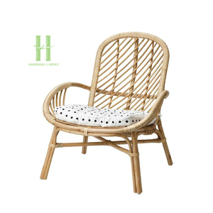 Modern Handmade Rattan Chair Natural Wicker <b>Armchair</b> Eco-Friendly Indoor Outdoor Furniture Vietnam Custom Design Available - Product Image 2