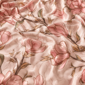Tela de Rayón con Estampado Floral Rosa, Textil Tejido con Patrón Personalizado para Prendas de Vestir - Product Image 5