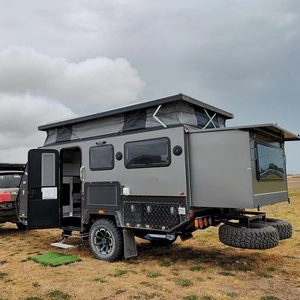 Family <b>Camping</b> Off Road RV Caravan Travel Trailer Mobile Home with <b>Kitchen</b> Bathroom Sleeping Space Use - Product Image 2