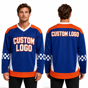 Tackle <b>Twill</b> Ice Hockey Jersey Custom Wholesale Moisturewicking Ventilated Flexible Comfortable Hockeywear Jerseywear Leaguewear - Product Image 3