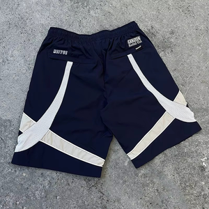 Custom Men's Windbreaker Shorts Set Lightweight Nylon Streetwear Patchwork <b>Tracksuit</b> Premium Embroidery Patch logo <b>Tracksuit</b> - Product Image 2