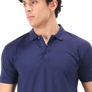 Polo pour homme Legends, bleu marine, manches courtes, polo décontracté en coton piqué, vêtements personnalisés en gros - Product Image 2