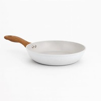 Poêle à frire antiadhésive à 4 compartiments avec manche en bois, idéale pour les œufs, les crêpes et les petit-déjeuners, compatible four