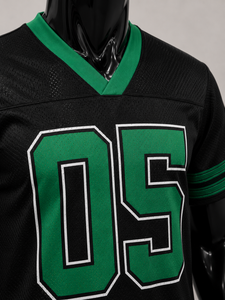 Unisex Black <b>Mesh</b> Football Jersey Crew Neck Sleeveless Breathable <b>Plus</b> <b>Size</b> Quick Dry Custom Number Player Name Adjustable Strap - Product Image 3