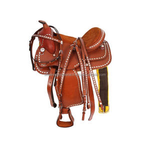 Silla de Montar Occidental para Caballo con Estribo, Diseño Nuevo, Juego Completo con Cubierta de Cuero Genuino, Venta al Por Mayor - Product Image 1