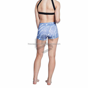 Shorts de yoga taille haute sans coutures à séchage rapide pour femme, effet push-up fessier, personnalisables pour le fitness, la gym et l'entraînement - Product Image 4