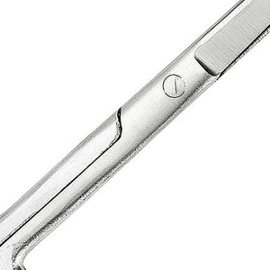 Ciseaux médicaux droits à extrémité arrondie et tranchante, 14 cm, en acier inoxydable, pour pansements chirurgicaux et dissection, réutilisables, instrument CE - Product Image 6
