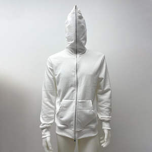 Sweat à capuche unisexe en polaire avec broderie de logo personnalisé, fermeture éclair intégrale, veste zippée, sweat à capuche zippé, sweat à capuche chaud d'hiver en polaire - Product Image 3