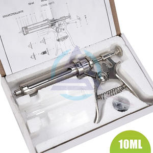 <b>Veterinary</b> Animal Continuous Injection <b>Syringe</b> with Needle 10/20/30/50ml Stainless Steel Automatic Vaccination Gun for Cow Sheep - Product Image 6
