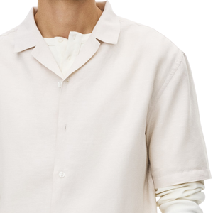 Camisa de Lino de Primera Calidad, Corte Holgado, Estilo Casual, para Vacaciones, con Botones, Transpirable, Ligera y Cómoda - Product Image 6