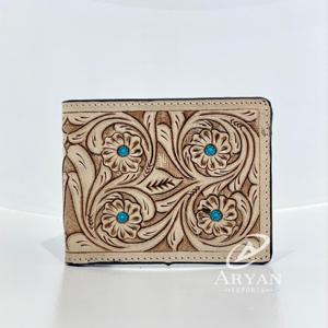 Nouveau concepteur usiné à la main en cuir portefeuille hommes longue fermeture éclair portefeuille Offre Spéciale mode marron couleur porte-monnaie cadeau pour lui - Product Image 1