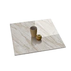 Azulejos de pared de suelo esmaltado de porcelana de mármol marrón de la mejor calidad 600x600mm 8,5mm de espesor antibacteriano Villa diseño moderno - Product Image 3