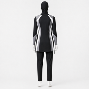 Conjunto Burkini para Mujer, Confeccionado con Material Elástico Suave, Cobertura Total y Movimiento Cómodo para Piscina, Natación y Viajes a la Playa - Product Image 3