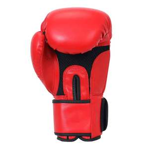 ถุงมือชกมวยหนัง PU แบบคลาสสิก ทนทาน สำหรับฝึกซ้อม MMA ระบายอากาศได้ดี น้ำหนักเบา ปรับขนาดได้ด้วยแถบตีนตุ๊กแก สีดำ - Product Image 2