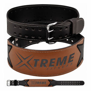 Cinturón de Levantamiento de Pesas de Cuero Vacuno Ajustable, Transpirable, Plegable y Antideslizante para Entrenamiento de Fuerza y Powerlifting - Product Image 4