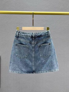 Minifalda de Mezclilla Sexy para Mujer, Diseño Nuevo, Venta al Por Mayor de Fábrica, con Ropa Interior de Seguridad - Product Image 4