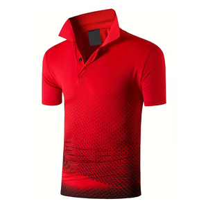 Camiseta de Golf para Hombre al por Mayor, Moda Casual, Manga Corta, Tallas Grandes, Corte Regular, Tejido Transpirable Sublimado - Product Image 3