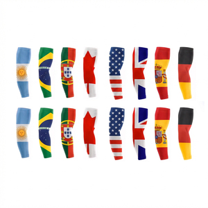 World Soccer Cup Cooling <b>Arm</b> <b>Sleeves</b> UV Protection Soccer National Flag <b>Compression</b> Sun Covers for USA Canada Mexico Sports Fans - Product Image 1
