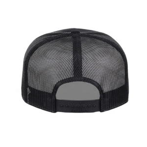 Gorra Trucker Richardson Auténtica Personalizada de 7 Paneles, Impermeable, Gris Jaspeado/Negro, Malla, Parche Bordado en 3D, Algodón, Dos Tonos - Product Image 6