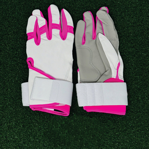 Guantes de Bateo de Béisbol y Sóftbol de Cuero de Alta Calidad para Adultos, Agarre Duradero, Transpirables, Cómodos, Puño Largo, Color Personalizable - Product Image 3
