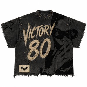 T-shirt graphique vintage surdimensionné personnalisé 2026 unisexe streetwear délavé marron effet acide en coton style punk - Product Image 2