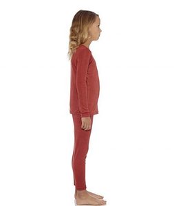 Ensemble de sous-vêtements thermiques pour garçons, confortable et chaud pour un usage quotidien, export en gros, ensemble thermique doublé polaire pour filles, hiver premium - Product Image 6