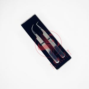 Meilleures ventes : Kit professionnel de pinces à cils en acier inoxydable de haute qualité, personnalisable, pour cils volumineux - Product Image 3