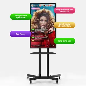 2024 New Products 32 43 55 Inch Touch Screen Monitor Standby Me Android TV Smart Live Streaming Equipment Machine For Tiktok