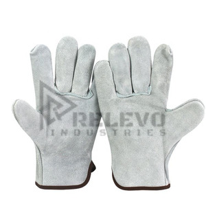 NUEVO Guantes de Trabajo de Cuero de Vaca Estándar para Hombre y Mujer, Guantes de Montaje de Cuero de Grano de Vaca de Buena Calidad - Product Image 2