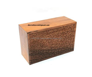 Urna Funeraria de Madera Marrón Estilo Americano Personalizada con Grabado, Nuevo Diseño, Urnas al por Mayor para Funerales, la Mejor Calidad de la India - Product Image 6