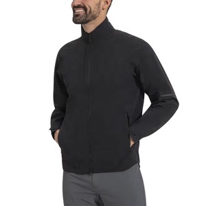 Mens Autumn Long Casual <b>Lightweight</b> Windproof <b>Waterproof</b> <b>Golf</b> <b>Jacket</b> Zip up Front Logo Quick Dry Coursewear OEM Custom - Product Image 3
