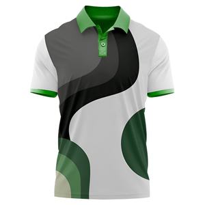 Chemises polo pour hommes, design tendance, performance, logo brodé, tissu à séchage rapide, commande en gros, marque privée. - Product Image 5