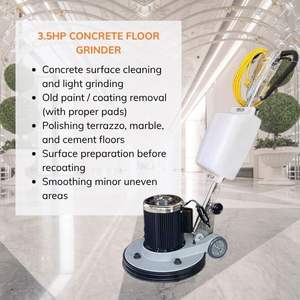Industrial Electric 3.5HP Push <b>Floor</b> Scrubber 18 Inch Multi-function Polisher Grinder with Iron Manifold and 13m Power Cord New - Product Image 2