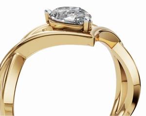 Bijoux en diamant de 0,300 carat, 1 pierre, or massif 9k 14k 18k, or jaune, rose, blanc, pierre précieuse authentique, bijoux fins, cadeau de haute qualité - Product Image 5